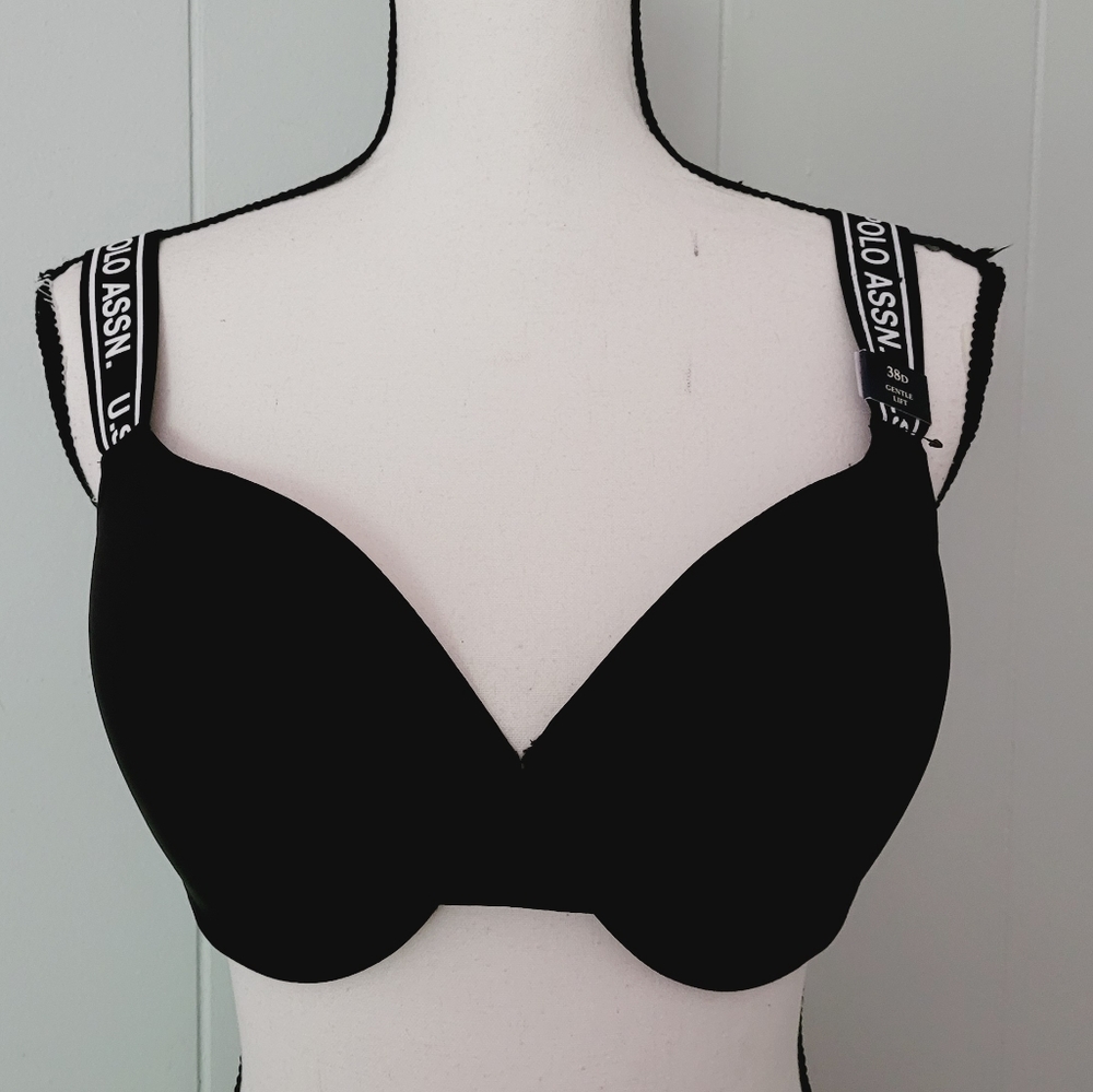 Black Bra 38D Polo  New